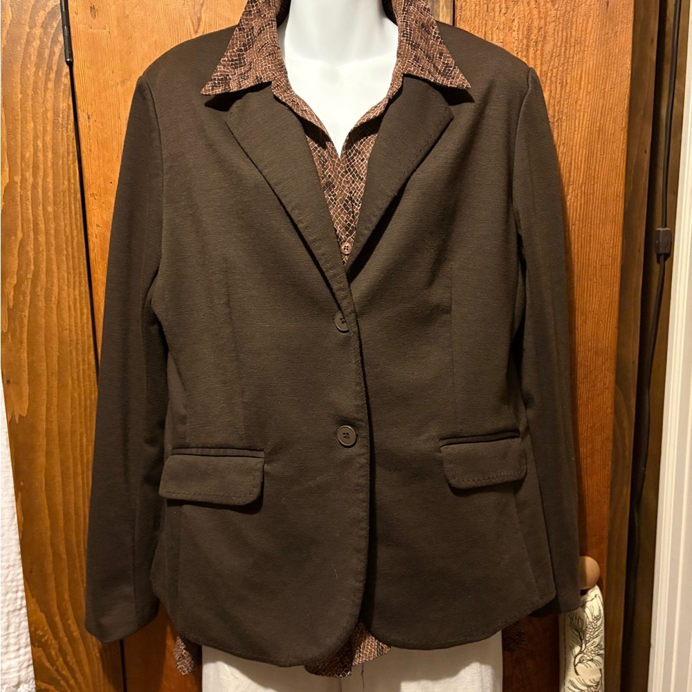 New York & Company Dark Brown Women's Blazer